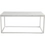 Accent sofabord 110 - Hvit marmor