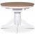 Fitchburg spisegruppe; Ovalt spisebord 106-141 cm - Hvit / Oljet eik med 4 stk Danderyd No.16 spisestoler whitewash