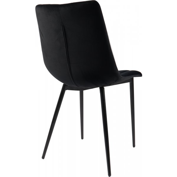 Kayla stol - Svart fl�yel