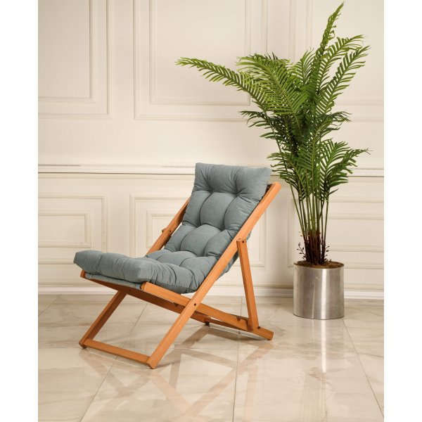 Repose Eco Deck Chair - Grnn + Flekkfjerner for mbler