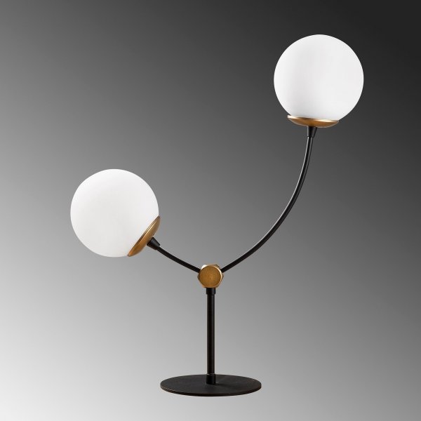 Kromozom bordlampe - Svart/hvit Kromozom bordlampe - Svart/hvit