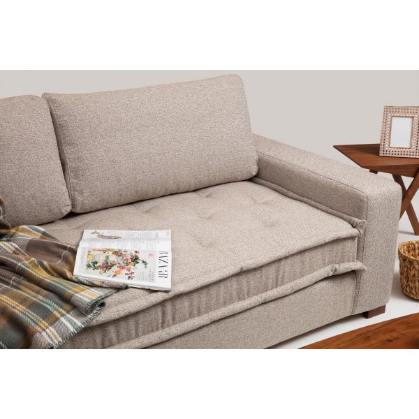 Lena divansofa - Sandbeige