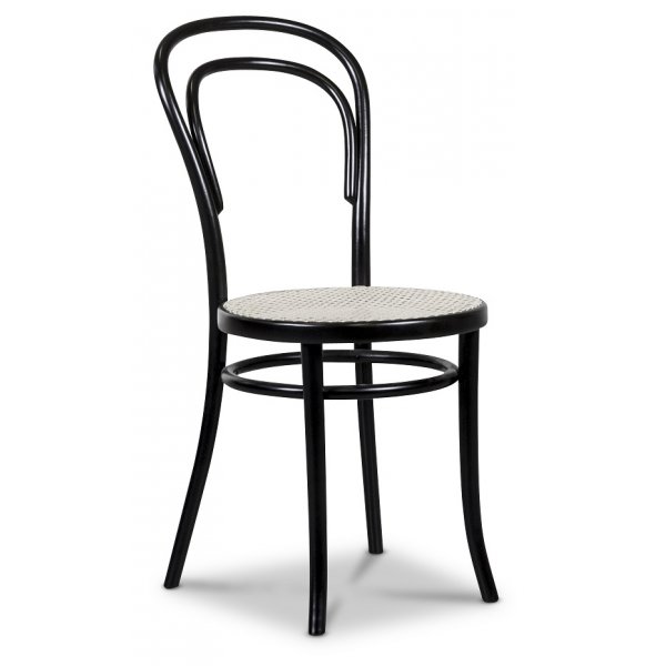 Signum spisegruppe Slagbord hvit/eik med 4 sorte Thonet no14 Signum spisegruppe Slagbord hvit/eik med 4 sorte Thonet no14