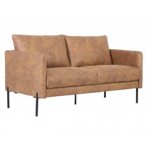 Kingsley 2,5-seter sofa - Cognac (økolær) + Flekkfjerner for møbler Kingsley 2,5-seter sofa - Cognac (økolær) + Flekkfjerner for møbler