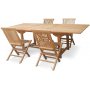 Edenryd spisegruppe som bestr av et spisebord, 160-210 cm og 4 Edenryd-stoler - Teak