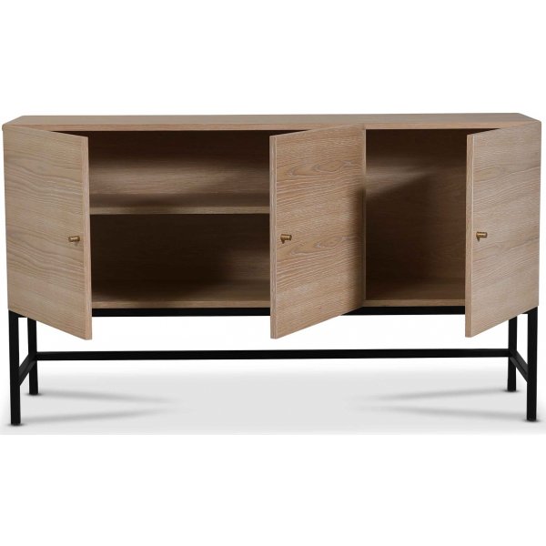 Carl skjenk med 3 d�rer - Whitewash oak