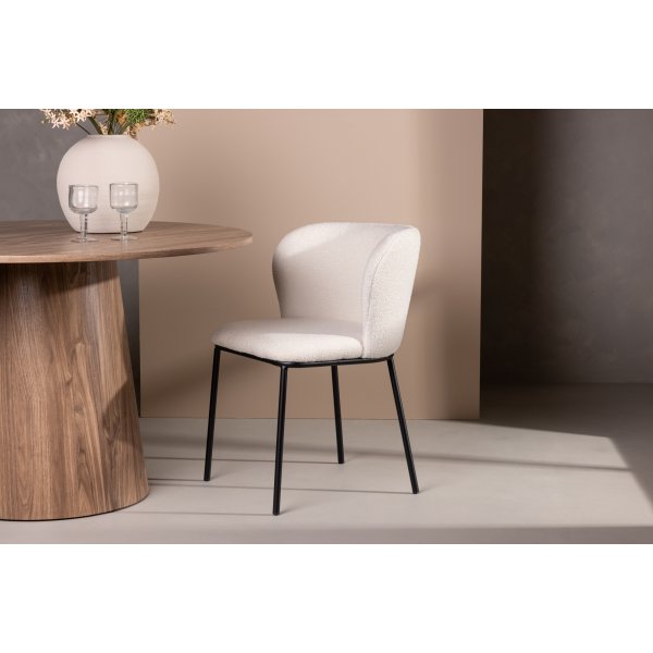 Edina spisestuestol - Sort/hvit Edina spisestuestol - Sort/hvit