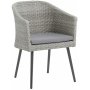 Brens spisegruppe By Martinsen 4 stoler med bord - Gr kunstrotting / Betong
