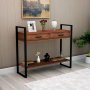 Just home sidebord - Furu/svart