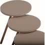 Trippel batch bord 34 cm - Cappuccino