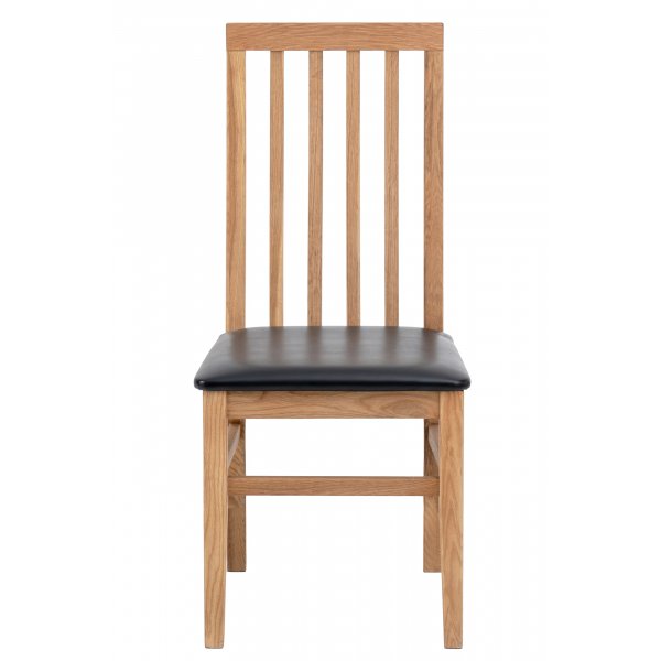 Alaska stol - Oljet eik / svart PU Alaska stol - Oljet eik / svart PU