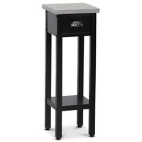 Nattbord Hugo - 70 cm (Svart med sementtopp) Nattbord Hugo - 70 cm (Svart med sementtopp)