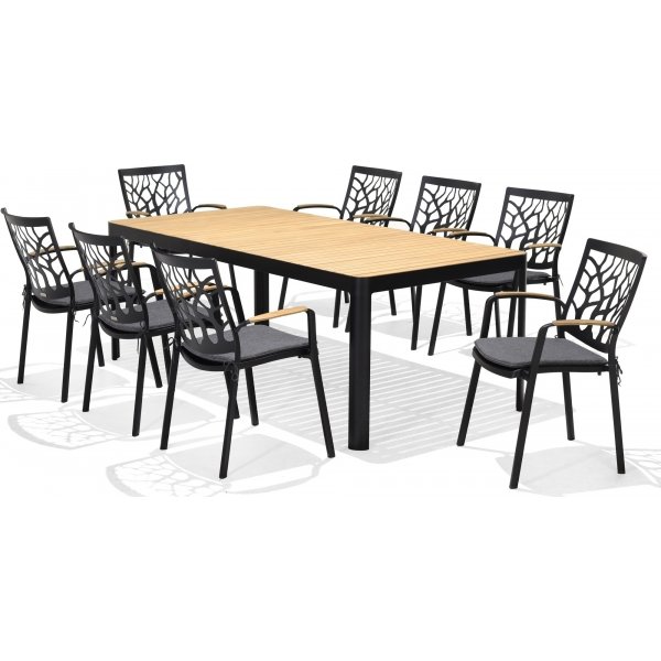 Portals spisegruppe 20 - Sort/teak