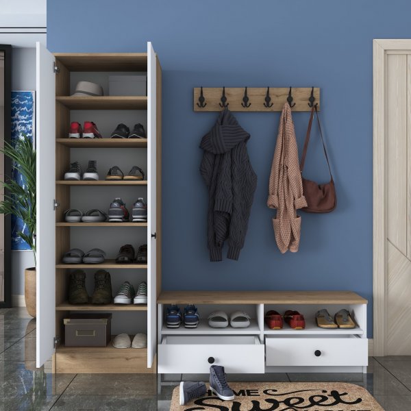 Mendy hallmbler - Hvit/valntt