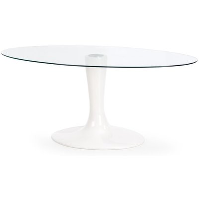 Norman ovalt spisebord - Hvit