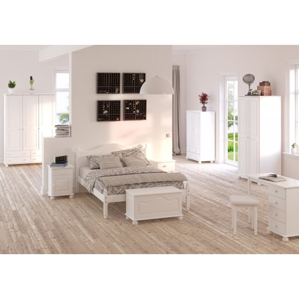 Richmond garderobeskap med 2 drer - Hvit