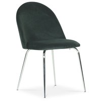 Plaza velvet stol - Grønn / Krom Plaza velvet stol - Grønn / Krom