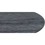 SOHO spisebord 105 cm - Brstet aluminium / Gr marmor