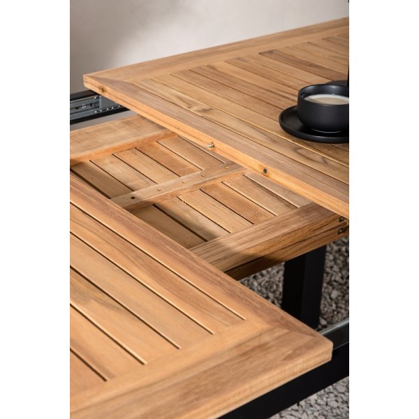 Panama spisebord 210 x 90 cm - Sort/Naturlig