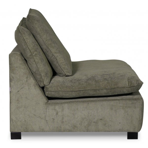 Lenestol Gabby XL - Gr�nnbrun kordfl�yel