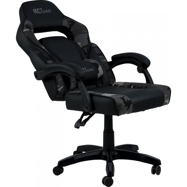 Canyon kontorstol / gamingstol - Sort PU/grå Canyon kontorstol / gamingstol - Sort PU/grå