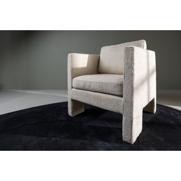 Ragusa lenestol - Hvit bouclé Ragusa lenestol - Hvit bouclé