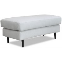 Gotland bøyd fotskammel - Off-white lin Gotland bøyd fotskammel - Off-white lin