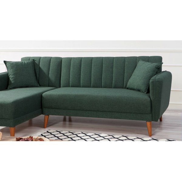 Aqua divansovesofa, venstre - Mrkegrnn