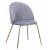 Plaza velvet stol - Gr / Messing