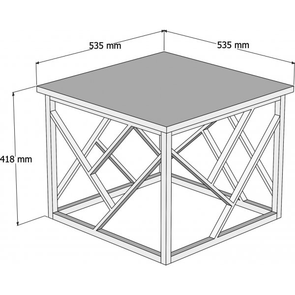 Wanda sidebord - Safir/svart Wanda sidebord - Safir/svart