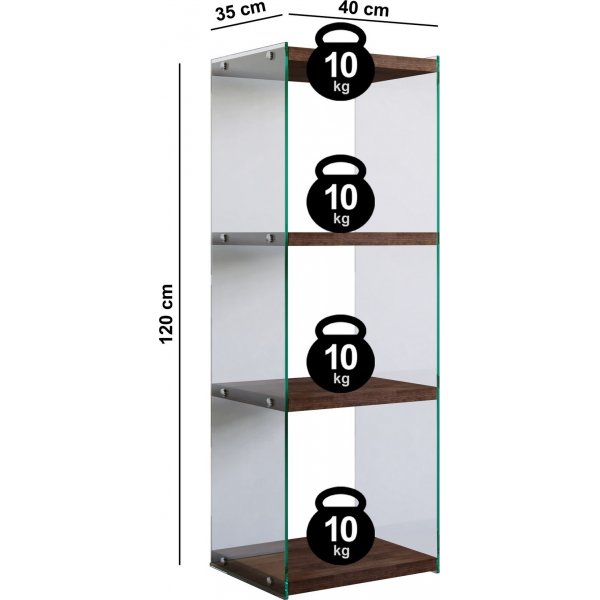 Niagara bokhylle 120 cm - Valntt