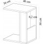 Serce sidebord 30 x 40 cm - Safir eik