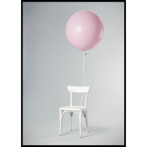 PINK BALLOON - Plakat 50x70 cm