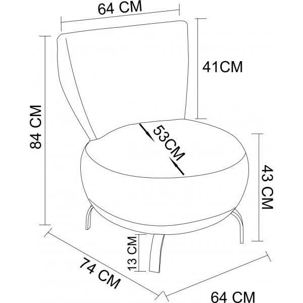 Loly lenestolsett, 2 stk - Gul