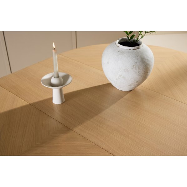 Strada spisebord 120-170 x 120 cm - Whitewash Strada spisebord 120-170 x 120 cm - Whitewash