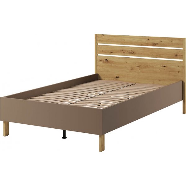 Lenny sengeramme 120 x 200 cm - Artisan eik/beige/tr�ffel