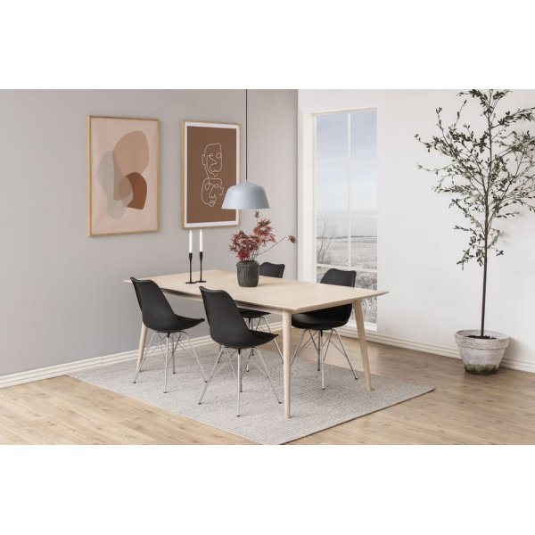 Eris Spisestol - Svart/krom