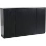 Level sideboard med glatte drer B140 cm - Svart