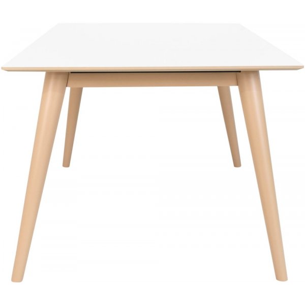 København Spisebord - Hvit/Natur - 150/230x95 København Spisebord - Hvit/Natur - 150/230x95