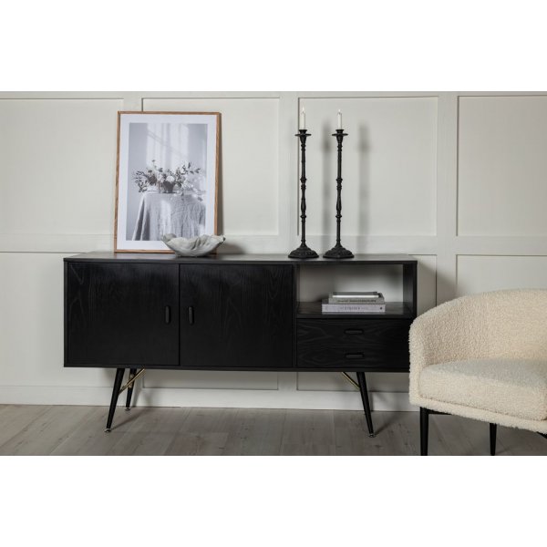 Ansmark sideboard - Svart/messing Ansmark sideboard - Svart/messing