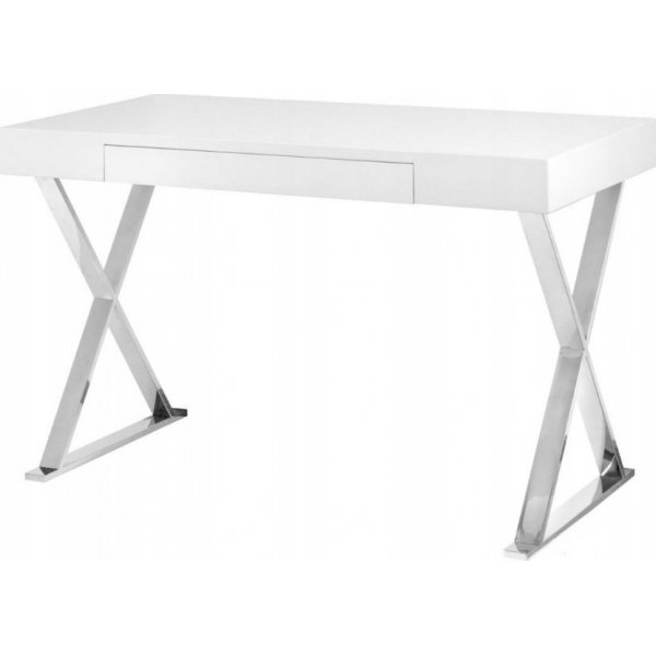 Elliana skrivebord - Hvit/krom Elliana skrivebord - Hvit/krom