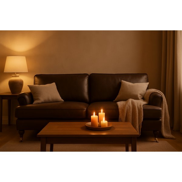 Howard Watford Deluxe 3-seter rett sofa - Old Vintage