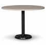 Flair rundt spisebord 105 cm - Black Mystery E84 fot / Travertinstein