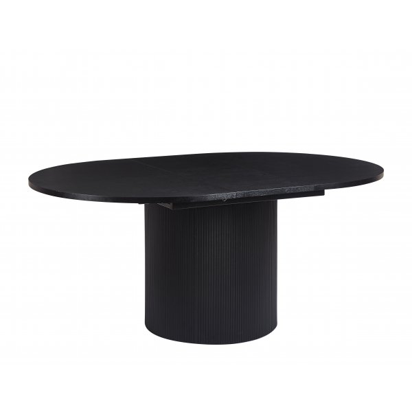 Astrid rundt spisebord uttrekkbart Ø140 cm til 180 cm - Sortbeiset eik Astrid rundt spisebord uttrekkbart Ø140 cm til 180 cm - Sortbeiset eik