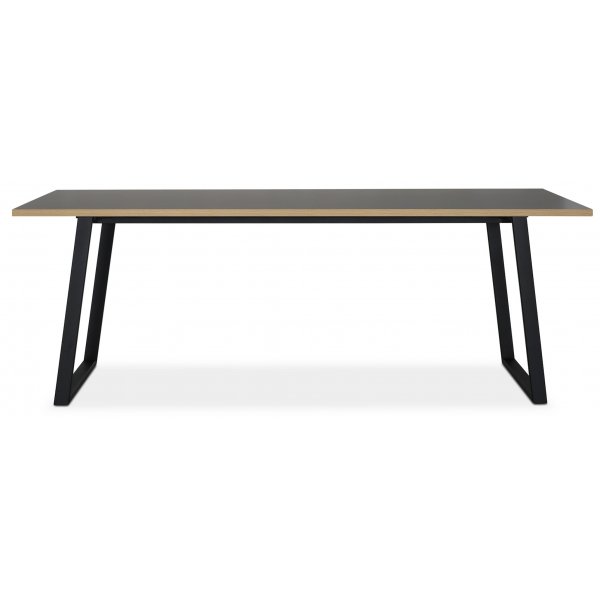 Edge 3.0 spisebord 240x90 cm - Grtt hytrykkslaminat (HPL)