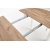 Berivan rundt uttrekkbart spisebord eik / hvit 102-142 cm