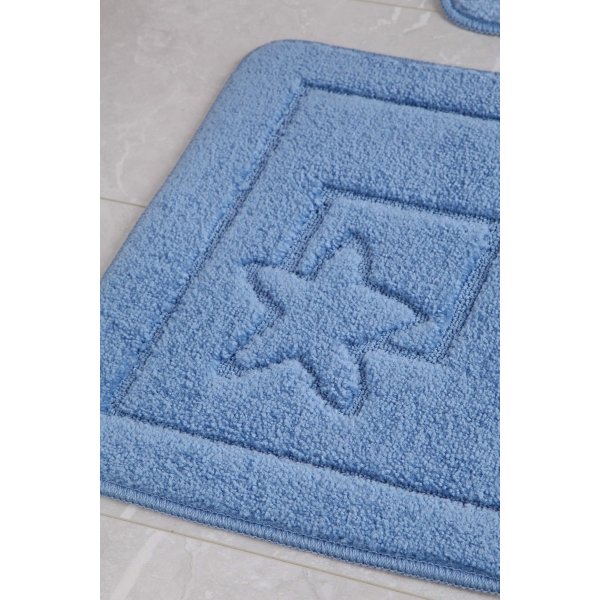 Maritimt baderomsteppe - Blå Maritimt baderomsteppe - Blå