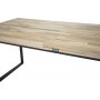 Spisebord Regald 200 cm - Svart / Naturtre