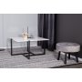 Salongbord Bivo - Svart / Hvit Terrazzo