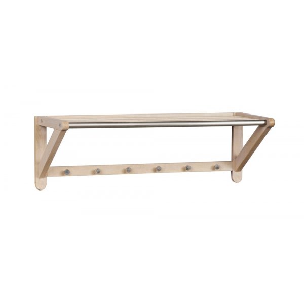 Confect hylle 80x26 - Whitewash/metall